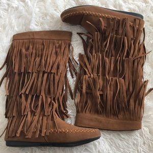 Fringe Boots